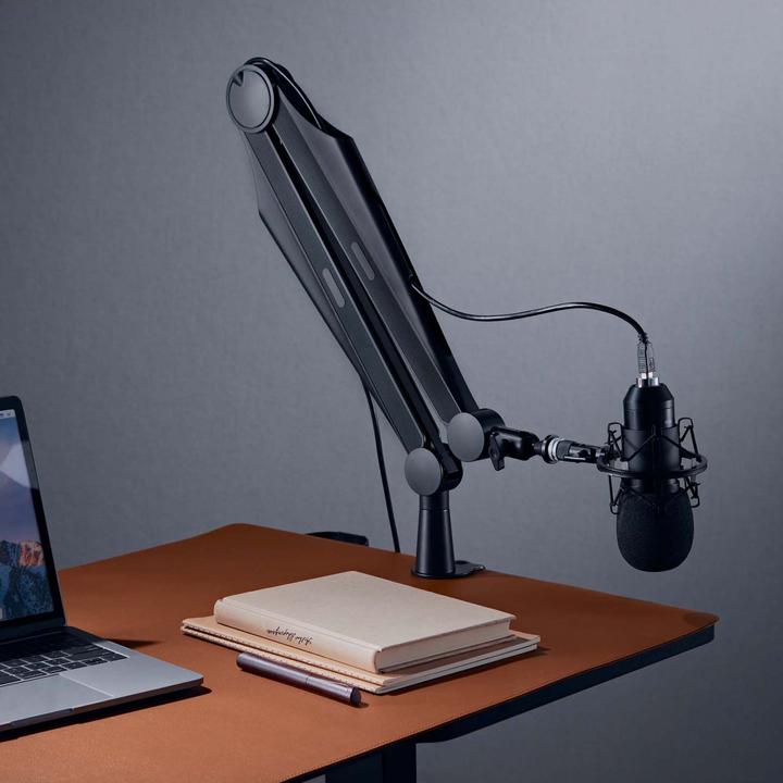 Image du produit Wiltec Bras de microphone 80cm Bras articulé Support de table 3/8" & 5/8" Microphones Studio
