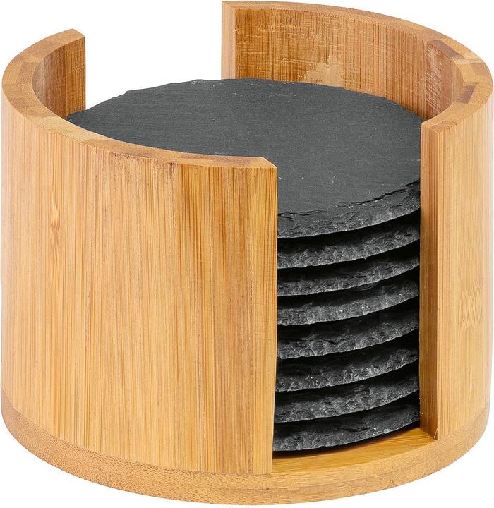 Westmark Naturschiefer-Untersetzer (8 x, Dessous de verre)