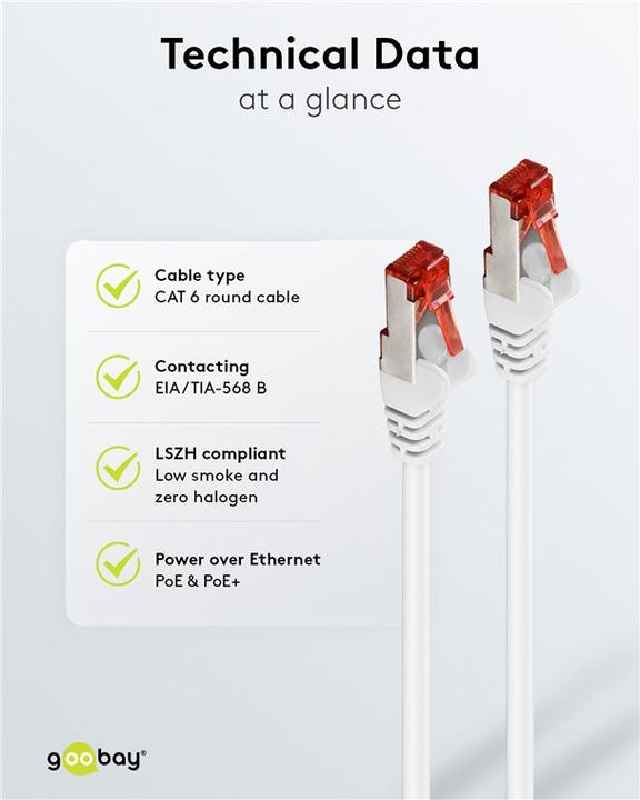 Actual product image Goobay patch cable (S/FTP, CAT6, 25 m)
