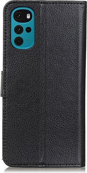 Actual product image MU Classic Litchi Leather Bookcover Series (Motorola Moto G22)