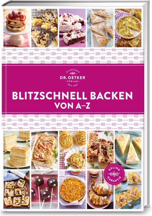 Immagine prodotto Dr. Oetker Blitzschnell Backen von A-Z (Tedesco, Il dott., Incisore, 2019)
