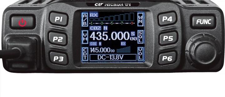 Image du produit CRT Alpha Radio VHF/UHF CRT MICRON UV bi-bande 144-146 MHz - 430-440 MHz, 13,8 V DC, DTMF, double veille