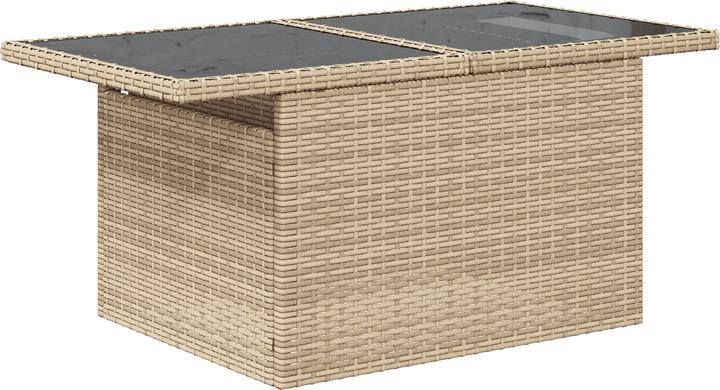 Produktbild VidaXL 9-teiliges Garten Sofa Set mit Kissen Beige Poly Rattan