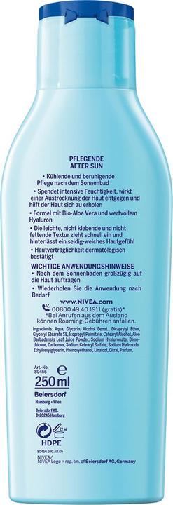Immagine prodotto NIVEA lozione solare apres, flacone da 250 ml (Crema, 250 ml)