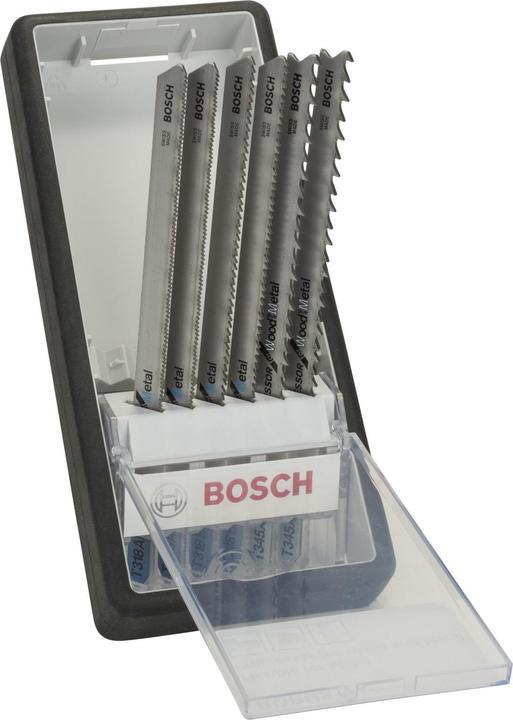 Immagine prodotto Bosch Professional Zubehör Set di 6 lame per seghetto alternativo Robust Line Profilo in metallo, albero a T