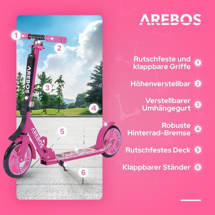 Actual product image Arebos Tretroller