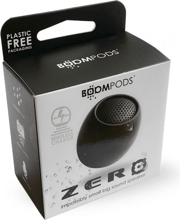 Actual product image Boompods Zero Bluetooth® Speaker Handsfree, Shockproof, Waterproof Black (5 h, Rechargeable battery operated)