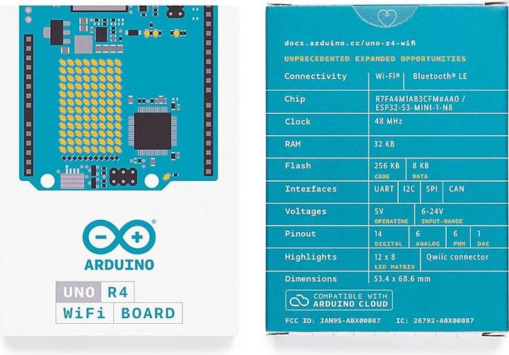 Nährwerte und Zutaten Arduino UNO R4 WiFi