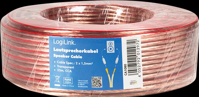 Produktbild LogiLink CA Lautsprecherkabel (25 m, 1.50 mm²)