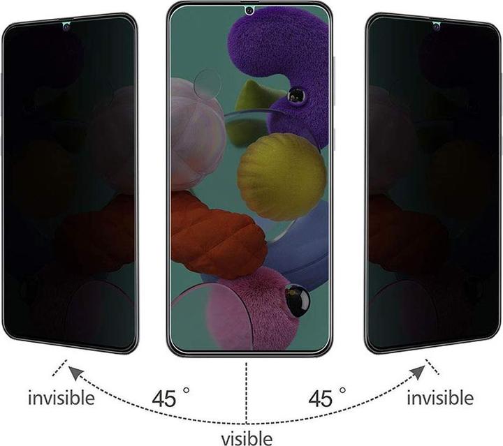 Produktbild PhoneLook 3D Privacy Anti-Spy Tempered Glass Bildschirm Schutzglas mit schwarzen Rändern (1 Stück, Samsung Galaxy S24 Ultra)