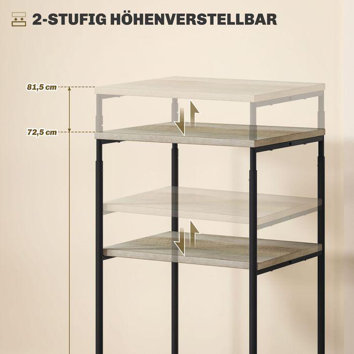 Immagine prodotto Swisshandel24 Druckertisch mit Rolle, Druckerständer mit 3-Ebene, Druckerhalter, Druckerwagen