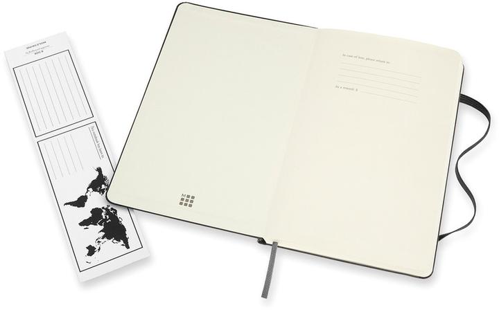 Image du produit Moleskine Carnet Double (13 x 21 cm, À rayures, Blanc, Couverture rigide)