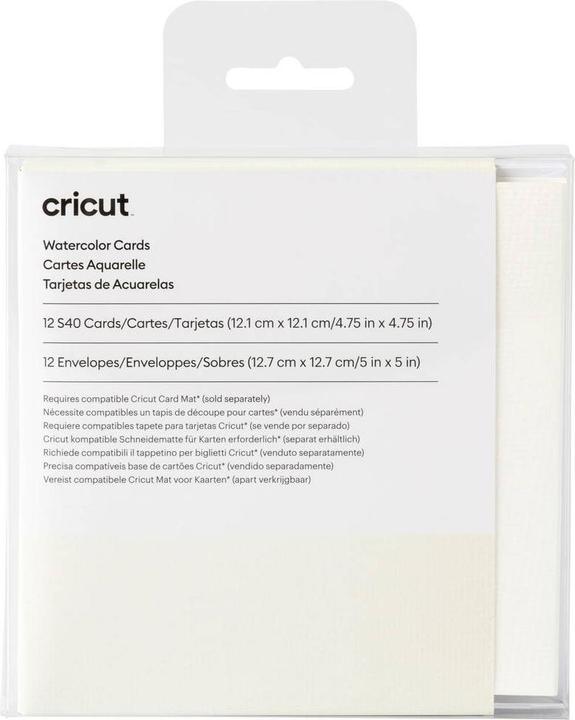 Actual product image Cricut watercolor cards S40 12 pieces (P) (12.5 x 12.5 cm, 12 x)
