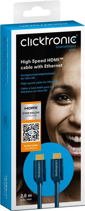 Produktbild Goobay Clicktronic High Speed HDMI Kabel Ethernet (2 m, HDMI)