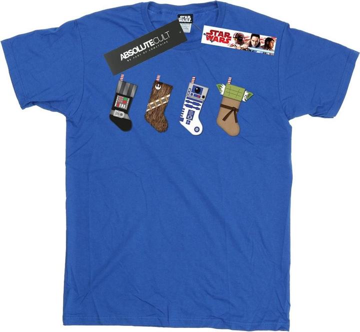 Actual product image Star Wars Mens Christmas Stockings T-Shirt (XXL)