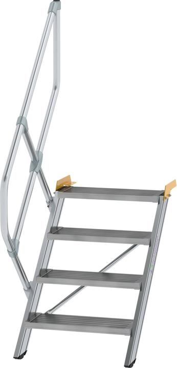 Produktbild Munk Treppe 45° Stufenbreite 600 mm 4 Stufen Aluminium geriffelt (Gerüst, 105.80 cm)