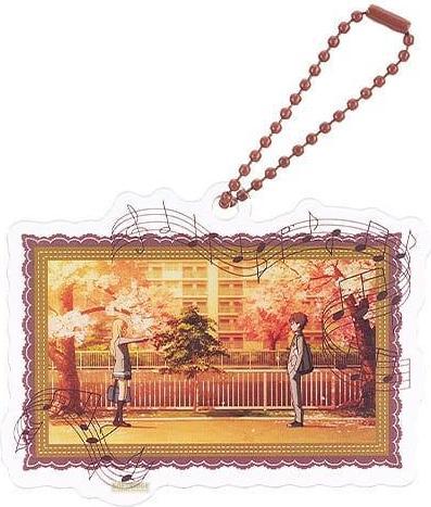 Actual product image Good Smile Company Your Lie in April Acrylic Keyring Anime Scene B 8 cm