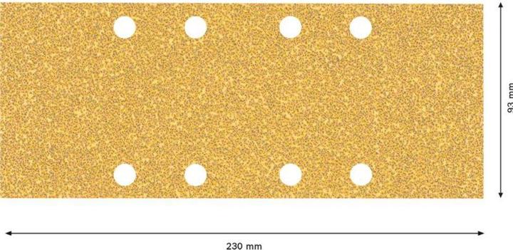 Produktbild Bosch Professional Zubehör EXPERT C470 Schleifpapier mit 8 Löchern für Schwingschleifer, 93 x 230 mm, G 40, 10-tlg. (40)