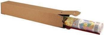 Actual product image Transpak Cardboard box 1-wall Quattropack Premium dimensions 105x105x875mm A0 quality 1.30 B brown automatic (10 x)