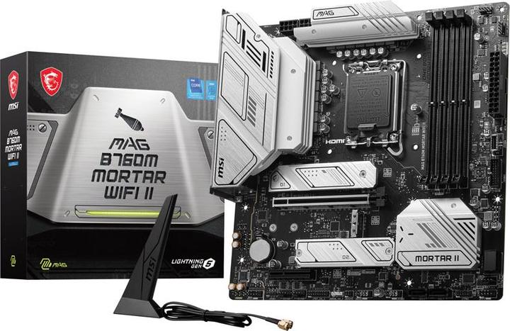 Produktbild MSI MAG B760M MORTAR WIFI II (LGA 1700, Intel B760, mATX)