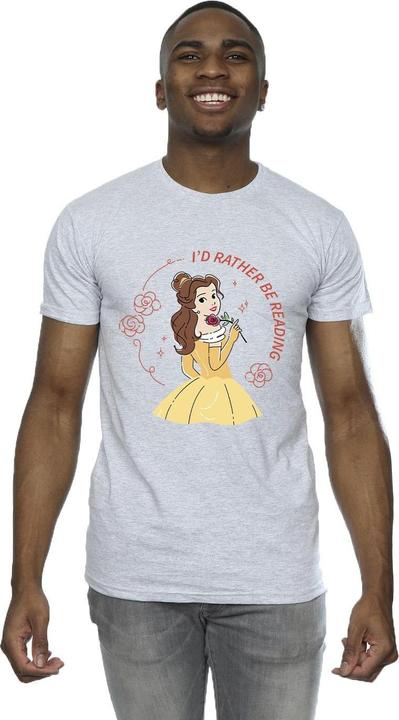 Immagine prodotto Disney Maglietta uomo La Bella e la Bestia - Preferirei Leggere (5XL)