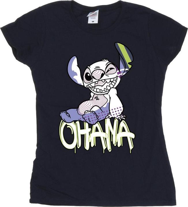 Disney Lilo And Stitch Ohana Graffiti TShirt (XL)