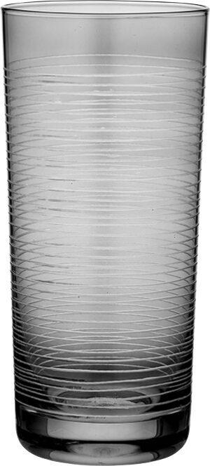 Immagine prodotto Ladelle Bicchieri da long drink Linear Etched Charcoal 410 ml (set di 4) (0.41 l, 4 x)
