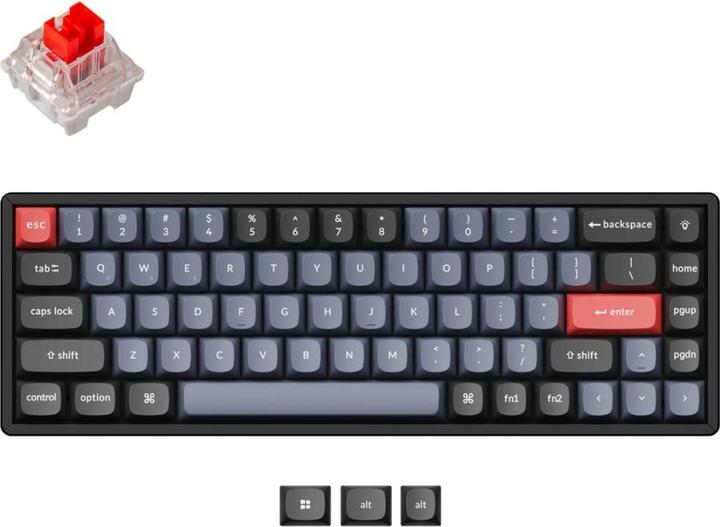 Image du produit Keychron Key K6Pro 65% Alu RGB Key Red H K6P-J1-FR (DE, Sans fil)