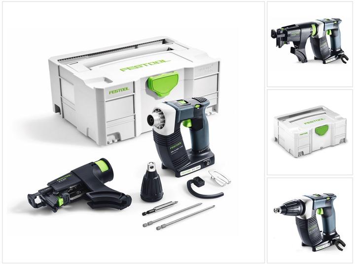 Actual product image Festool DWC 18-4500 Duradrive LI Basic Visseuse sans fil pour plaquiste avec boîtier Systainer + (Rechargeable battery operated)