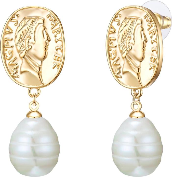 Lulu & Jane Messing Muschelkernperle gelbgold - 33338 (Messing)