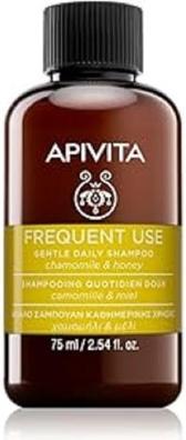 Produktbild Apivita Frequent Use Chamomile & Honey (75 ml, Flüssiges Shampoo)