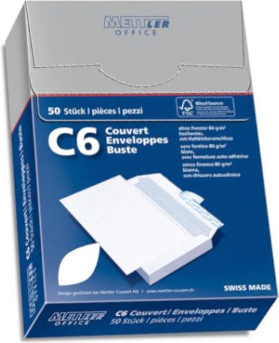 Produktbild Mettler Office Couvert (C6, 50 x)