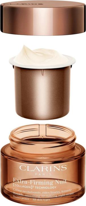 Immagine prodotto Clarins Extra-Firming Nuit (COLLAGEN)³ TECHNOLOGY Crème Toutes Peaux Refill (50 ml, Crema notte)
