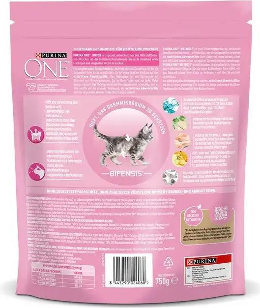 Produktbild Purina ONE Junior Huhn Vollkorn (Junior, 1 Stk., 750 g)
