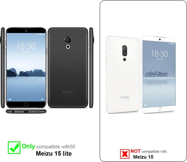 Actual product image Cadorabo display protection glass (1 Piece, Meizu 15 Lite)