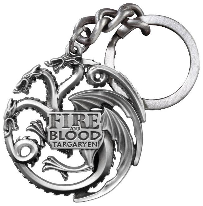 Image du produit Noble Collection Game of Thrones : Porte-clés Targaryen avec devise