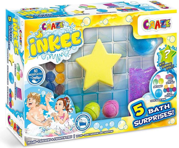 Immagine prodotto Craze Set di 5 sorprese da bagno Inkee (Sali da bagno)