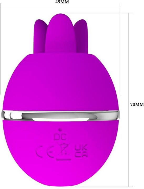 Image du produit Pretty Love Gemini Ball Violet. Vibromasseur Rond En Silicone
