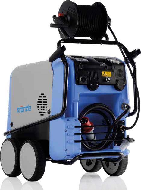 Actual product image Kränzle e-therm 873 M 48 Hot water high-pressure cleaner gun, flat spray lance, without hose reel (Electrical connection)