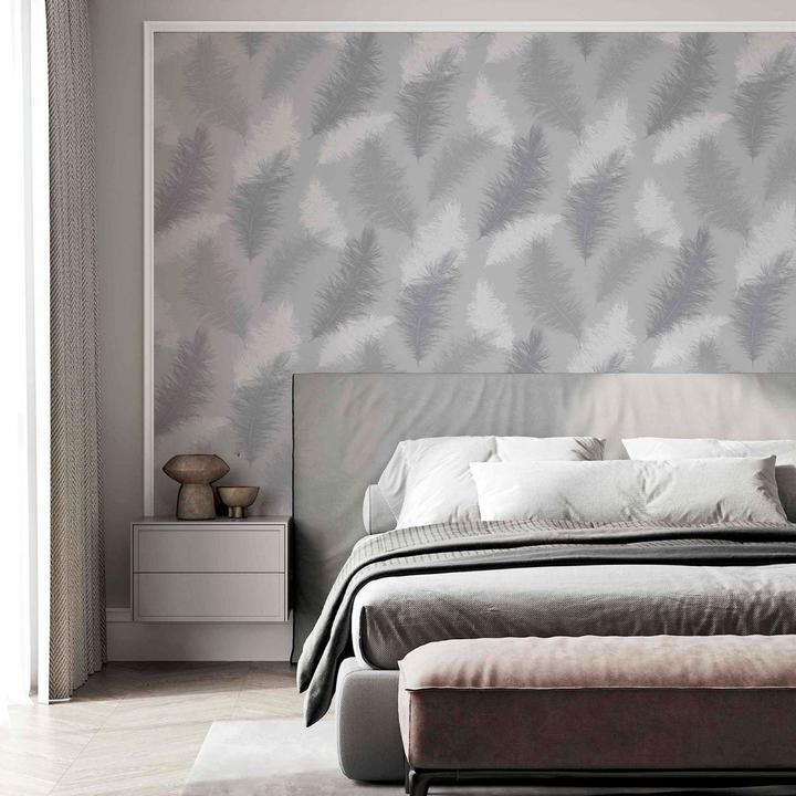 Actual product image Arthouse Sussurro Feather Wallpaper