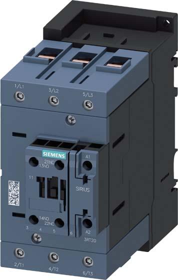 Immagine prodotto Siemens Contattore, AC-1, 140 A/690 V/40 °C, tripolare, AC 220V, 50/60Hz, 1S+1NC 3RT24461AN20