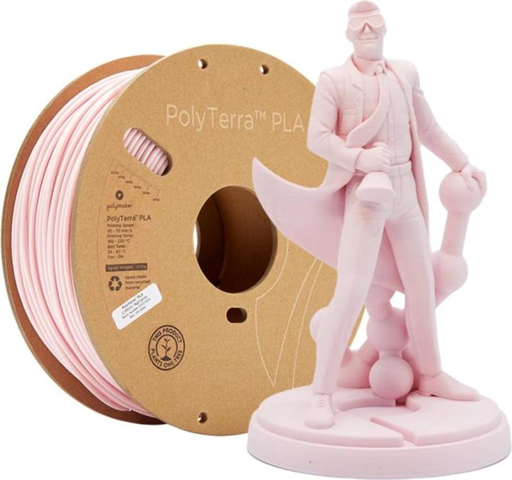 Produktbild Polymaker PolyTerra (PLA, 1.75 mm, 1000 g, Pink)