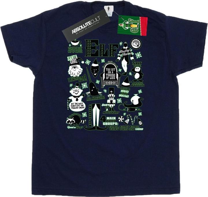 Produktbild Elf Infographic Poster TShirt (M)