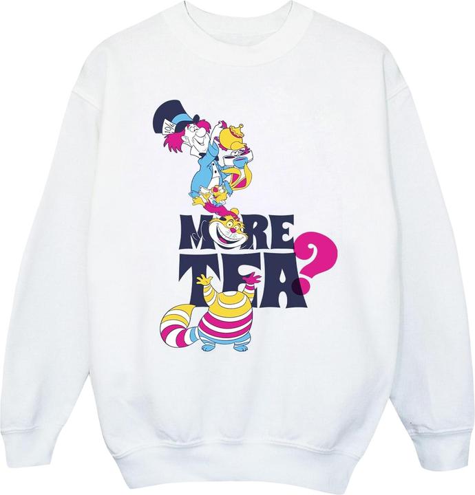 Disney Mädchen Alice im Wunderland Mehr Tee Sweatshirt