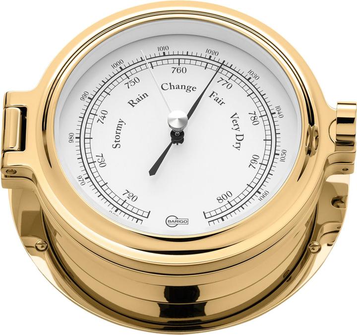 Image du produit Barigo Baromètre Admiral, laiton massif 100mm