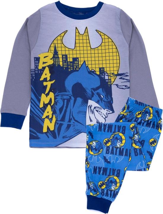 Batman Schlafanzug Jungen Langärmlig (128)