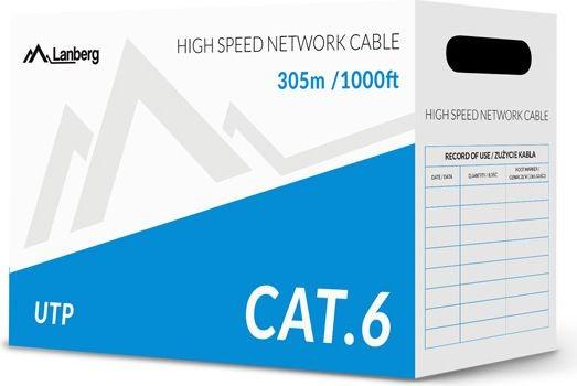 Actual product image Lanberg Network cable (U/UTP, CAT6, 305 m)