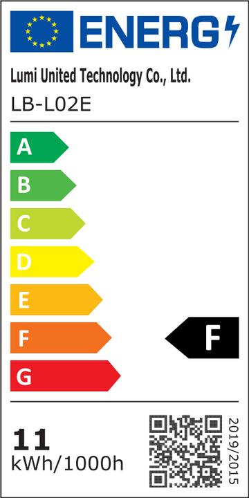 Energy Label Aqara Smarthome (E27, 1.50 W, 806 lm, 1 x, F)