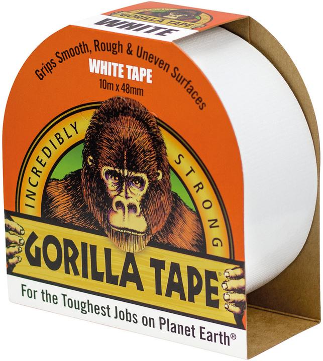 Gorilla band Weiss 10m (10000 mm)