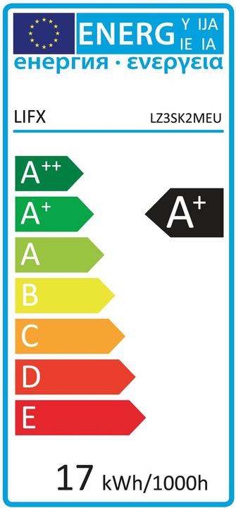 Energie-Label Lifx Z Strip complete Starter Kit (RGB, 200 cm, Indoor)